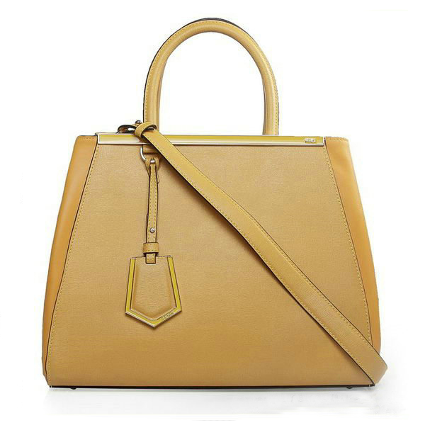 F2552M Fendi 2Jours cuoio originale Borsa F2552M Giallo